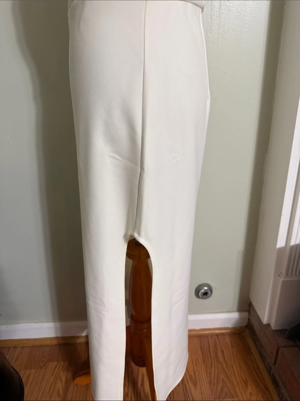 Abercrombie & Fitch Cream Square Neck Maxi Dress